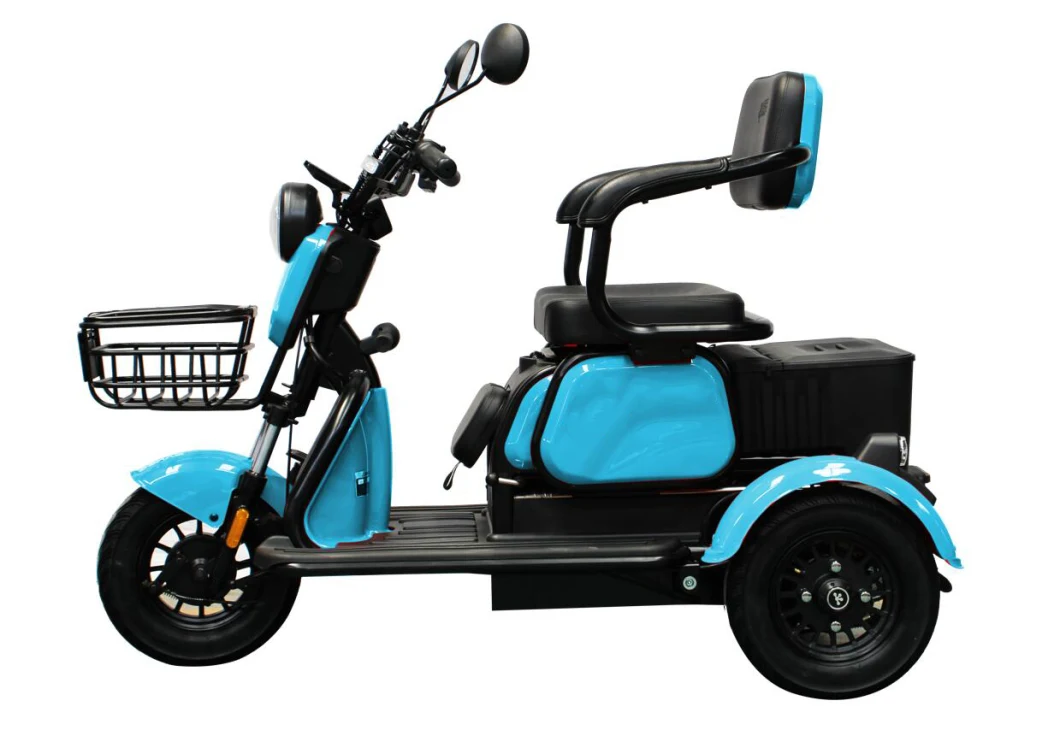 New Arrival Scooter Adult Leisure 3 Wheel Electric City Tricycle Cargo Fat Tire Aluminium Alloy Adult Electric Trike with Front and Rear Basket