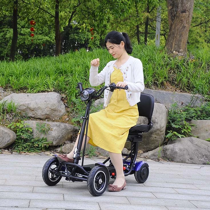 High Quality Carbon Steel Frame 8.5 Inch 4 Wheel Smart Electric Scooters for Elderly